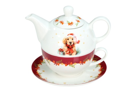 Dzbanek filiżanka tea for one porcelana livello święta pies