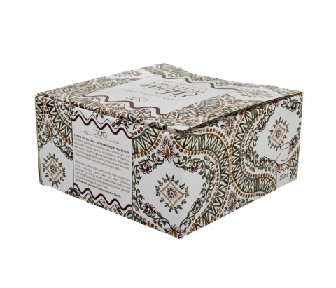 Filiżanka ze spodkiem do herbaty porcelana ethnic estrella