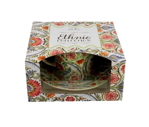 Filiżanka porcelana ze spodkiem do kawy ethnic mayflower