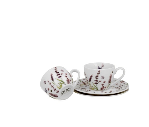 Filiżanki spodki espresso 2 szt lawenda classic lavender