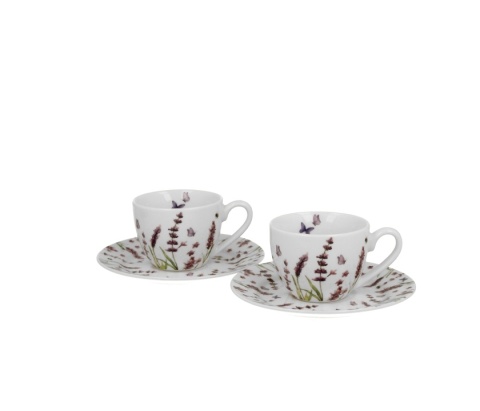 Filiżanki spodki espresso 2 szt lawenda classic lavender