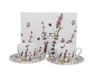 Filiżanki spodki espresso 2 szt lawenda classic lavender