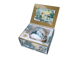 Kubek do herbaty Carmani prezent na święta kot zima wszędzie