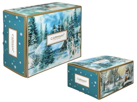 Kubek do herbaty Carmani prezent na święta kot zima wszędzie