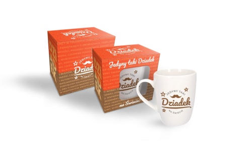 Kubek dla dziadka ceramika prezent na dzień dziadka w pudełku