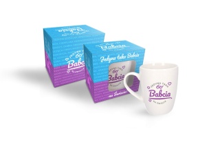 Kubek dla babci ceramika prezent na dzień babci w pudełku