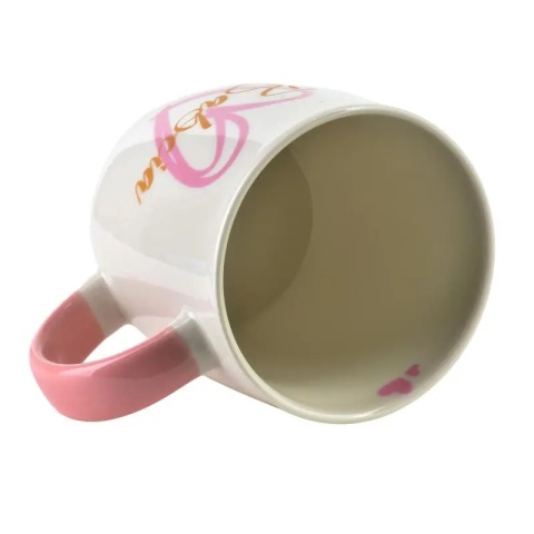 Kubek porcelana z brelokiem dla babci prezent dzień babci