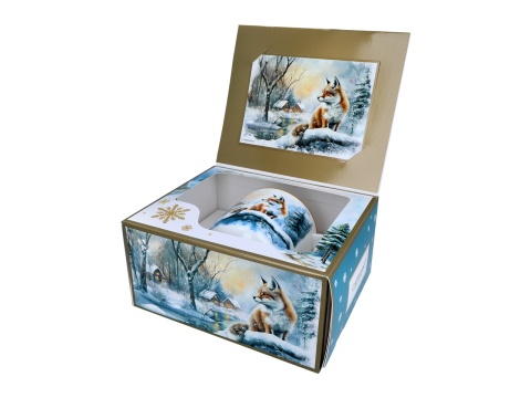 Kubek do kawy Carmani prezent na święta lis zima wszędzie