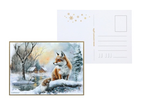 Kubek do kawy Carmani prezent na święta lis zima wszędzie