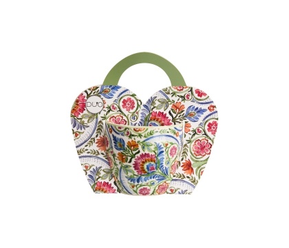 Kubek do kawy porcelana mayflower w koszyku kwiaty ethnic