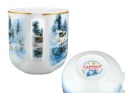 Kubek porcelana Carmani prezent na święta wilk zima wszędzie