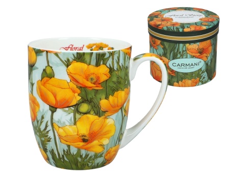 Kubek porcelana do kawy camio floral story Carmani prezent