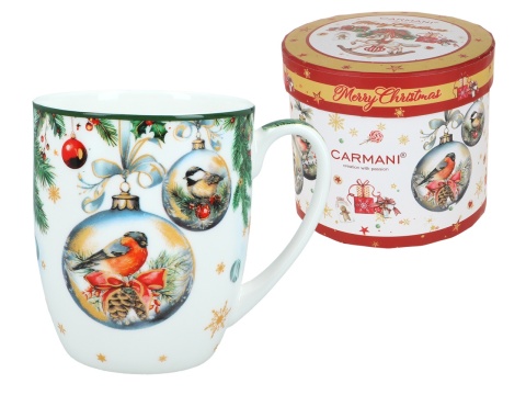 Kubek porcelana do kawy camio merry christmas Carmani święta