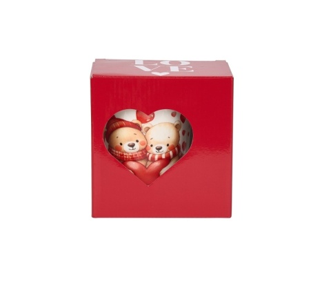 Kubek z zaparzaczem Misie z sercami prezent na Walentynki