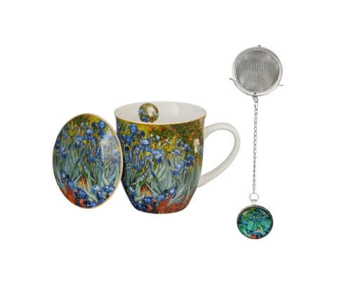 Kubek zaparzacz zawieszka prezent na dzień kobiet Irysy Gogh