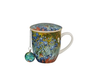 Kubek zaparzacz zawieszka prezent na dzień kobiet Irysy Gogh