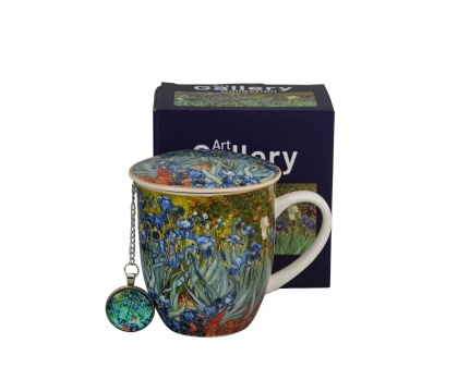 Kubek zaparzacz zawieszka prezent na dzień kobiet Irysy Gogh