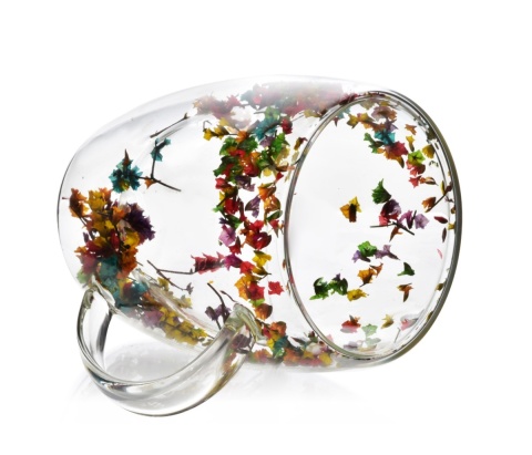 Kubek szklanka termiczna Peter flowers 300 ml z kwiatami