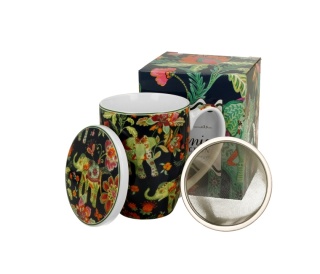 Kubek z sitkiem filtr do herbaty Ankur Blue na prezent