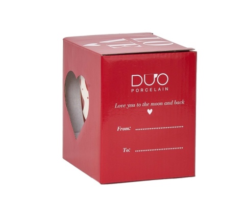 Kubek na Walentynki z zaparzaczem Pies z sercami prezent