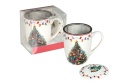 Kubek z sitkiem porcelana livello Boże Narodzenie choinka