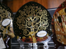 Miska miseczka szklana Klimt Drzewo życia na przekąski