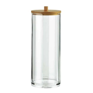 Pojemnik z pokrywką do łazienki na płatki kosmetyczne Bea