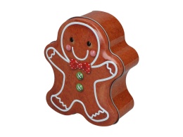 Puszka metalowa świąteczna piernikowy ludek do herbaty