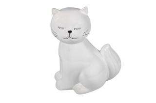 Skarbonka ceramika na urodziny kot siedzący dla dziecka