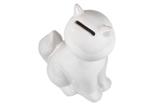 Skarbonka ceramika na urodziny kot siedzący dla dziecka