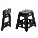 Stołek taboret składany antypoślizgowy czarny do pokoju