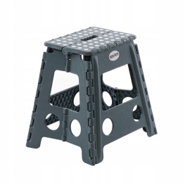 Stołek taboret składany szary antypoślizgowy do kuchni