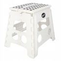 Taboret składany stołek antypoślizgowy biały do garażu