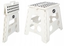Taboret składany stołek antypoślizgowy biały do garażu