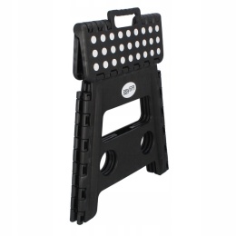 Taboret składany stołek czarny antypoślizgowy do kuchni