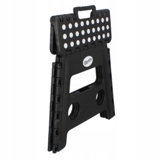 Taboret składany stołek czarny antypoślizgowy do kuchni