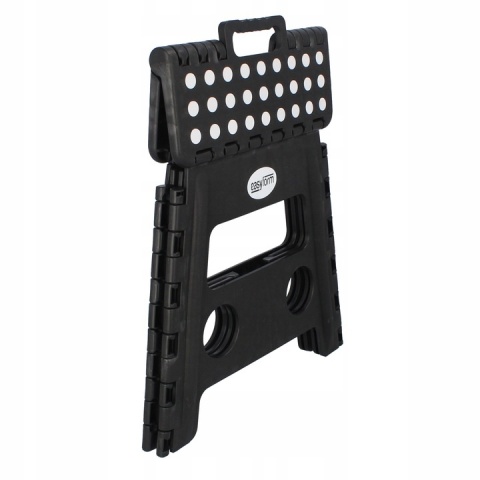 Taboret składany stołek czarny antypoślizgowy do kuchni