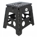 Taboret składany stołek czarny antypoślizgowy do kuchni
