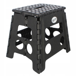 Taboret składany stołek czarny antypoślizgowy do kuchni