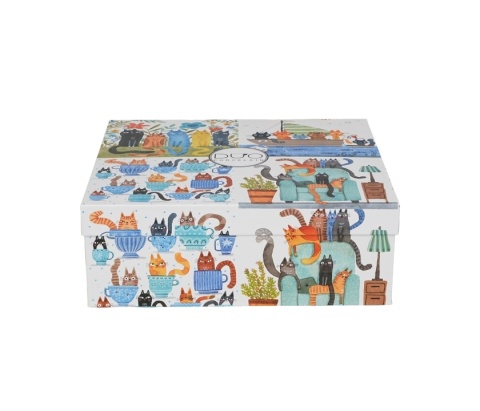 4 kubki koci świat komplet kubków na prezent 350 ml koty