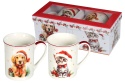 Kubki do herbaty Livello 2 szt kubek na święta pies kot