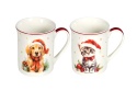 Kubki do herbaty Livello 2 szt kubek na święta pies kot