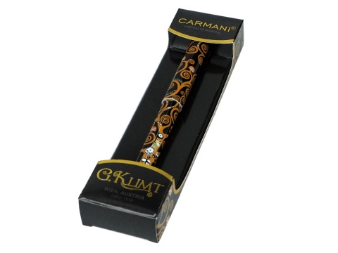 Długopis Carmani Gustav Klimt Drzewo życia ciemne tło