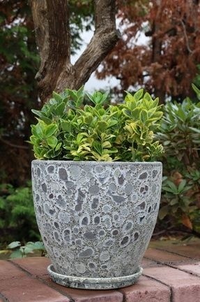 Donica z podstawką doniczka ceramiczna ogrodowa mrozoodporna