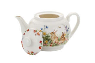 Dzbanek porcelanowy czajnik do herbaty 0,93 l Wielkanoc