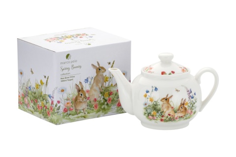 Dzbanek porcelanowy czajnik do herbaty 0,93 l Wielkanoc