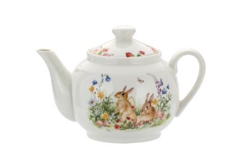 Dzbanek porcelanowy czajnik do herbaty 0,93 l Wielkanoc