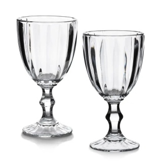 Kieliszki Elise Stripes do wina wody komplet 4szt bezbarwne