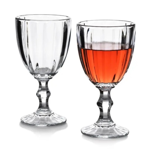 Kieliszki Elise Stripes do wina wody komplet 4szt bezbarwne