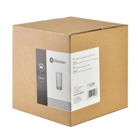 Kieliszki Elise Stripes do wina wody komplet 4szt bezbarwne